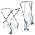 Import Cleaning Supplies Foldable Laundry Basket Cart Stainless Steel Service Commercial Laundry Cart With Wheels from China
