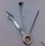 clear 3in1 Smoking Pipe Stainless Steel Cleaner Cleaning Tool Reamers Tamper