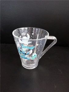 Clear Acrylic Tumbler Cups Water Tea Saucer