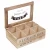 Clear Lid 6 section Bamboo Wooden Tea Boxes Wholesale