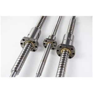 cnc ball screws and rails c5 grade grinded ballscrews linear bearings SFU2005 20mm ball screw pitch 5mm