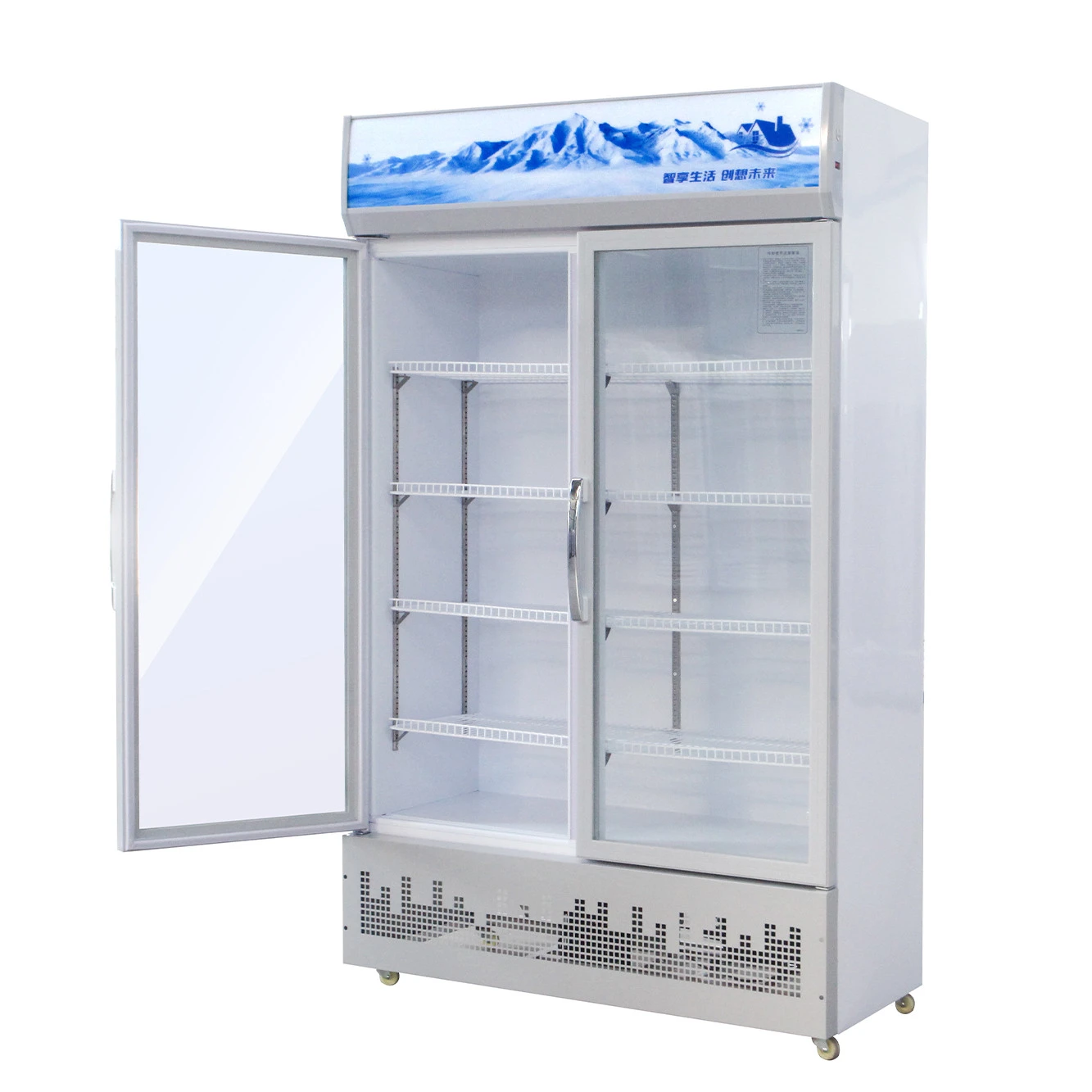 Cold drink refrigerator Pepsi display refrigerator from Chinese factory commercial vertical beverage display cabinet cooler