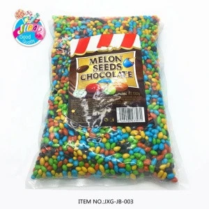 Colorful Crispy Sugar Coated Melon Seeds Chocolate Beans Candy