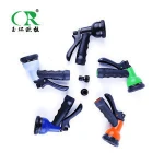 Colorful Garden hose spray nozzle gun 8 patterns flexible hose nozzle car washing spray plastic Sprayer garden water gun