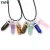 Import Colorful Mixed Semi-Precious Stone Pendant Hexagon Prism Pendant Gift from China