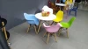 Colorful Wooden Leg  Plastic Dining Table Set Restaurant Table Set Table Chair Set
