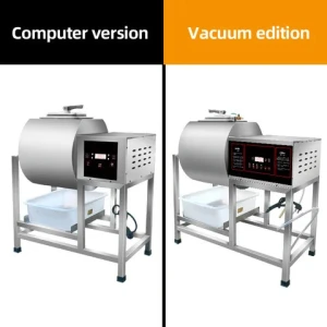 Commercial 25KG Stainless Steel Floor Model Vacuum Meat Marinator Mobile Vacuum Tumbler Chicken Marinating Machine