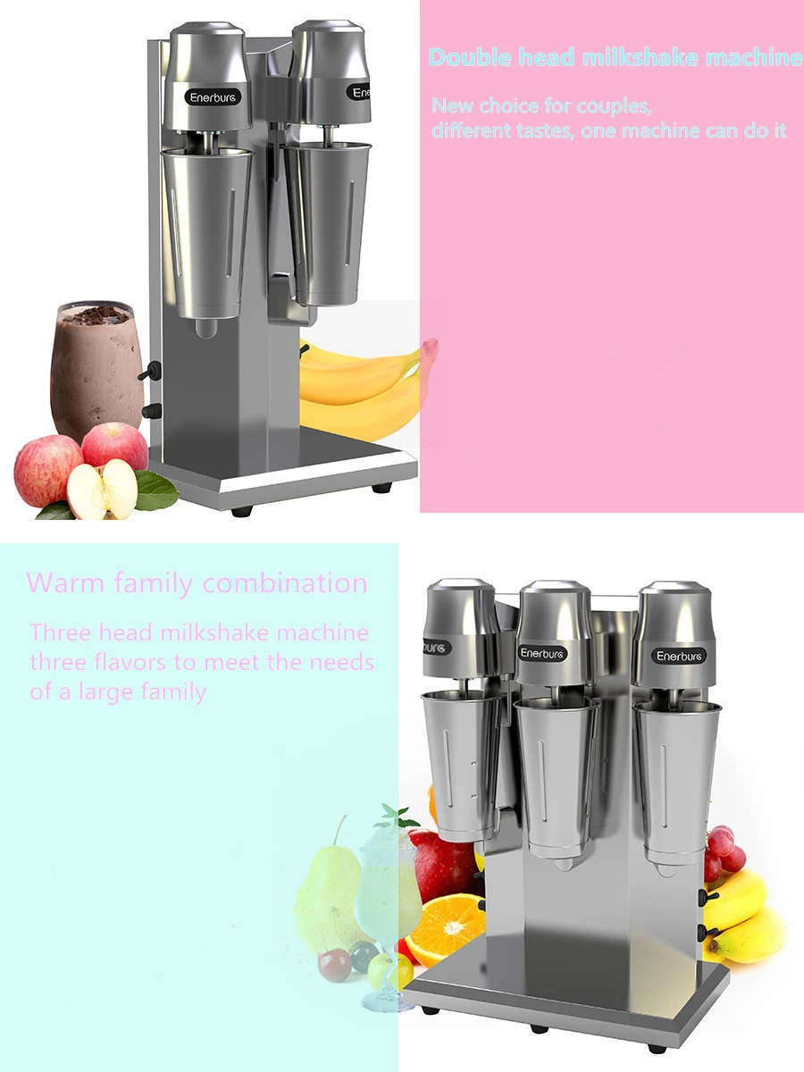 Commercial juice ice cream blender three head milkshake drink mixer maker milk machine for coffee shop