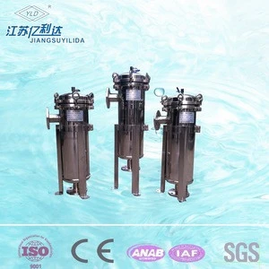 Commercial Liquid Purification Equipment SS304 / 316 Bag Filter Housing