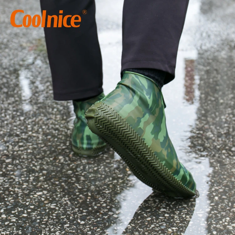 Coolnice Camouflage Silicone Rain Cover Dirt-Proof Golf Cycling Rain Wear Shoes For Outdoor Protection