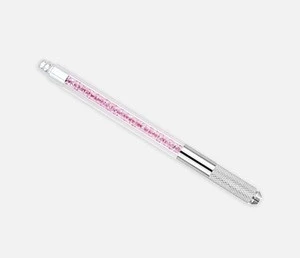 Crystal Double Ended Manual Tattoo Pen Permanent Makeup Microblading Pen for Lip Eyebrow