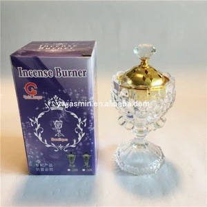 Crystal Incense Burner Glass Incense Burner A03# Arabic Censer