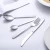 Import Custom 24pcs cheap dinner knife fork spoon set restaurant royal cutlery set from China