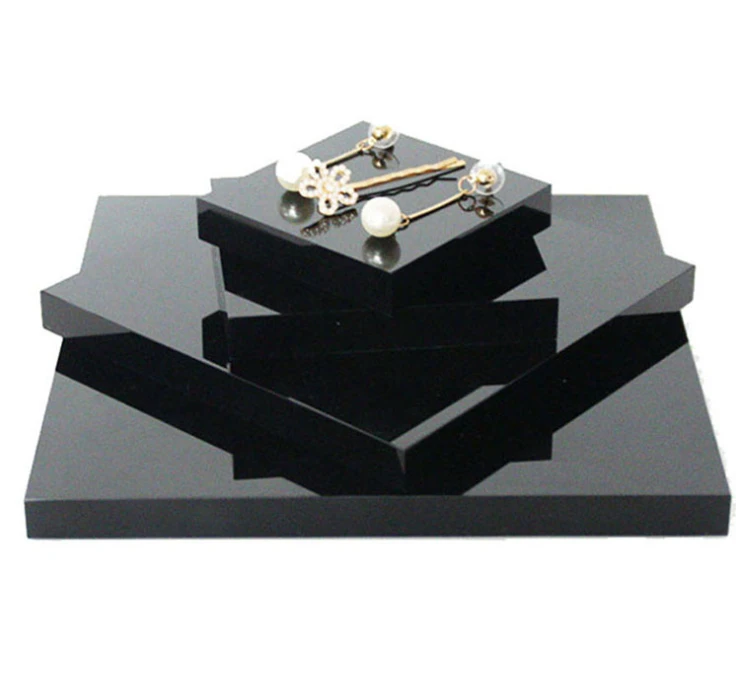 Custom Blank Acrylic Block Jewelry Display Stand