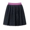 Custom elastic waist red sparkling pleated christmas party girls skirts for birthday