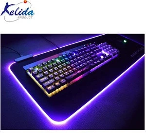 Custom Gaming Lighting RGB LED Mouse Pad , Glowing Led Mousepad