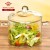 Import Custom Glass Soup Pot Heat Resistant Glass Cooking Pot with Handles from China