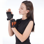 Custom Half Finger Sport Shockproof Hands Protecting Motorcycle Bike Racing Cycling Gloves Leather