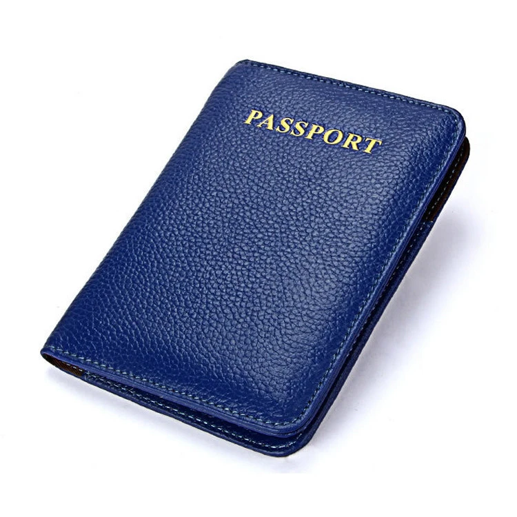 Custom hot sale rfid pu leather personalized passport holder