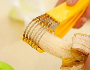 Custom Kitchen Accessories Manual Spiral Fruit Salad Chips Banana Cutter