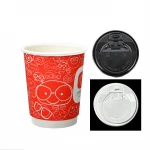 Custom Logo Printed Ice Cream Cup Frozen Yogurt Gelato Bowls 3/4/5/8/12/16OZ Disposable Single Wall Paper Cup With Lid And Spoon
