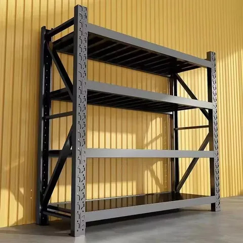 Metal Racking Shel Buy Custom Medium Duty Garage Racking Shelves Steel Warehouse Shelf ...