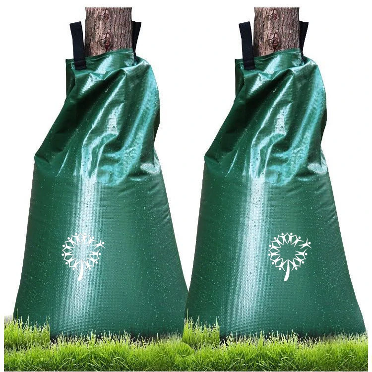 custom outdoor 15 20 gallon durable thick pvc with zipper Heavy Duty Automatic Slow watering release bag for tree dip irrigation