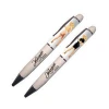 Custom promotional liquid 3D floater plastic ball pen with water inside