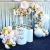 Import Custom white acrylic wedding decorations banquet round flower stand plastic food cake display table from China