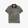 CUSTOM ZEBRA PRINT POLYESTER POLO SHIRT UNISEX QUALITY STREET WEAR STRIPE FITTED HIGH NECK GOLF fashion casual urban outfit