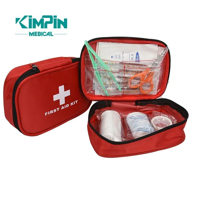 Customised Hot-selling 16pcs First Aid Set Kits/Bags, travel first aid kit transparent