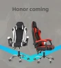 customizable elastic ergonomic premium pvc leather gaming chair with armrest and headrest