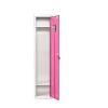 Customize metal bedroom furniture lockable vertical single door clothes storage steel locker cabinet