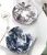 Import Customize pattern forest gallery pad print ceramic dinner plates matte deep blue porcelain charger plate from China