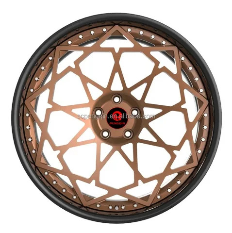 Customized Aluminum Alloy 6061-T Luxury 3 Piece Multi Spoke 5x114.3 Wheels for High End Racing Cars