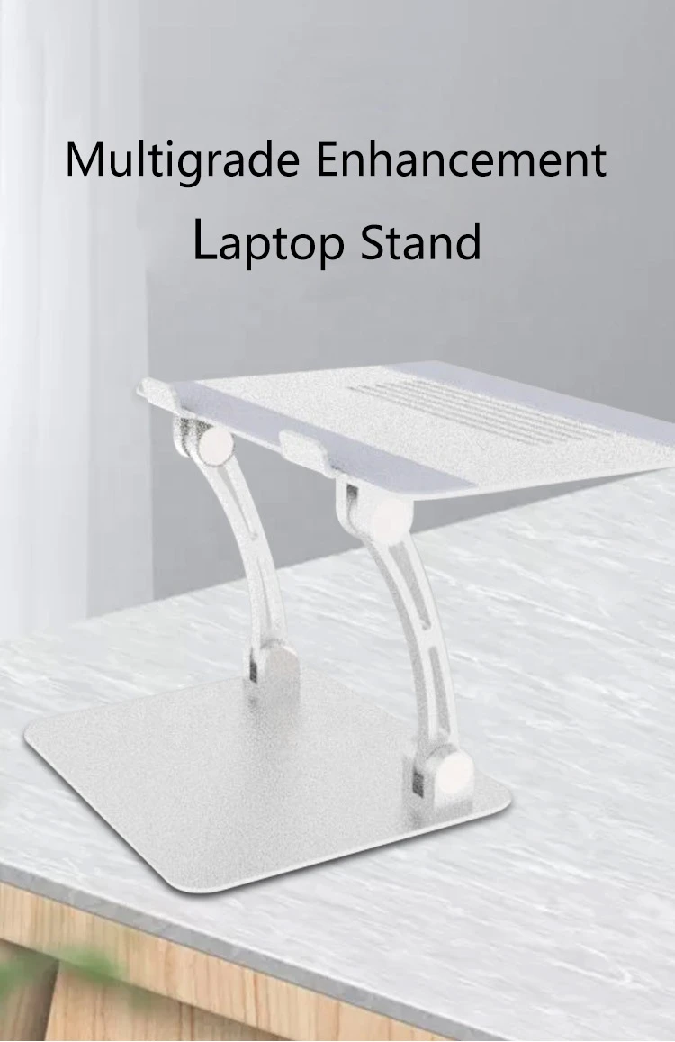 Customized Folding Flexible Aluminum Alloy Adjustable 14-17.3 inch Foldable Office Portable Laptop Computer Stand