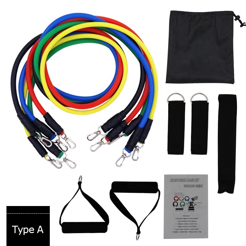 Customized Logo Fitness 11 Sets Of Multi-Functional Muscle Yoga Training Rope Strength Training Resistance Band