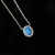 Import Customized Oval Blue Japanese Opal Jewelry Rhodium Plated Cubic Zirconia Earrings Necklace 925 Sterling Silver Fine Jewelry Sets from China