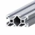 Import Customized Shapes Aluminium Extruded /1mm-2mm thickness v slot aluminium profiles from China