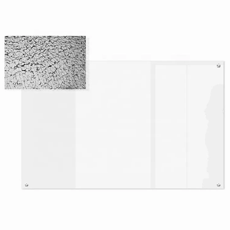 Customized Size Magnetic Tempered Glass  Dry Erase Whiteboard Dry Erase