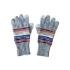 Customized Stripe knitted gloves warm cashmere acrylic gloves for Unisex