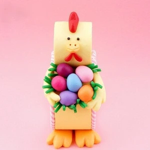 cute animal clay craft toy making
