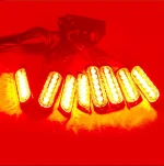 DC 12v 24v 48W 48pcs bead combo 1 to 8 sides Led grill strobe warning amber Emergency Light Car Truck Trailer Beacon Lamp
