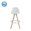 DC-6072YB Topwell Hot Sale PP Plastic Chair High Bar Chair Wooden Leg Chair
