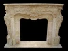 Decorative marble carving fancy fireplace