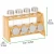 Import Design Bamboo Kitchen Cabinet, Pantry, Shelf Organizer Spice Rack - 2 Level Storage, Eco-Friendly, Multipurpose, Includes 8 Gl from China