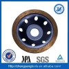 diamond grinding cup wheel of continuous rim for stone and masonry material