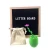 Import Different Size Changeable Plastic Colorful Letters with Oak Wood Frame Felt Letter Board from China