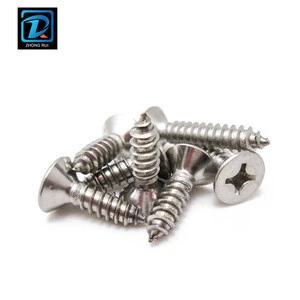 DIN7982 Stainless Steel Philips Countersunk Head Self Tapping Screw