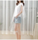 Disposable Hair Salon Cape PE Plastic Hairdressing Barber Capes/Apron Hair Cutting  disposal cape hair dye one time use Cape
